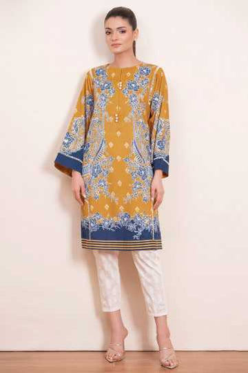 AlKaram Printed Cambric Kurti C2C-21 Pret 2021